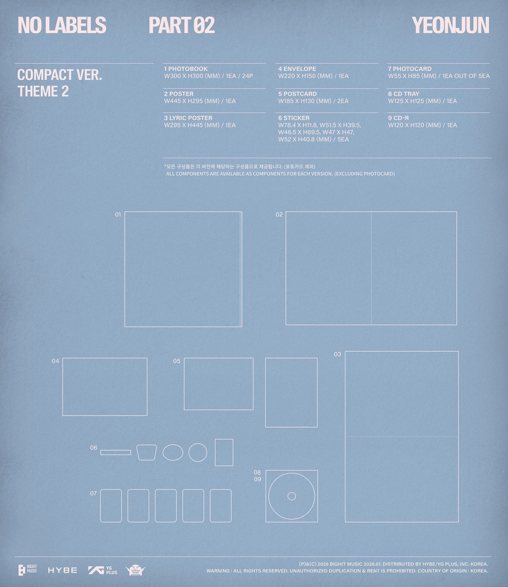 Альбом YEONJUN - NO LABELS: PART 02 [Compact Ver.] | с подарком