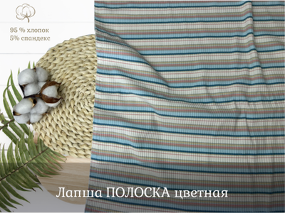 Лапша ПОЛОСКА цветная