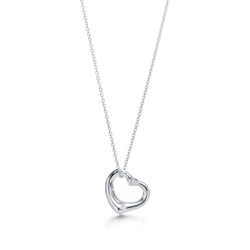 Подвеска из серебра 16мм с бриллиантами , Tiffany💎 Open heart - Единственная в наличии