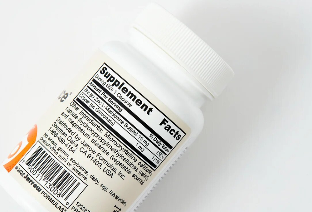 Витамины Jarrow Formulas Zinc Balance 100 капсул