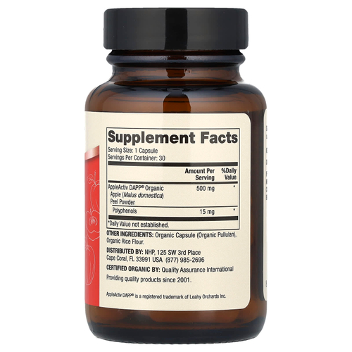 Dr. Mercola, Organic Apple Peel Advanced, 30 капсул