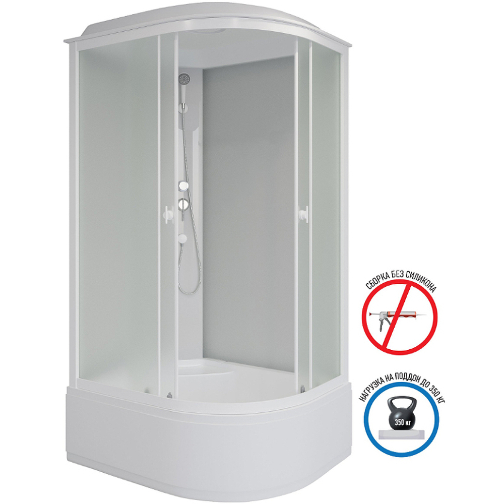 Душевая кабина Niagara Promo 110x80 L P110/80/40L/MT без гидромассажа