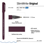 Ручка шариковая 0.5 мм, синяя SlimWrite "Original" (BrunoVisconti)