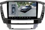 Магнитола для Mitsubishi Pajero Sport 3 2020-2024, Montero Sport (прямоугольный климат) - FarCar BX10-360-7076N10 монитор 10.36" 2K QLED на Android 13, Быстрая, CarPlay, 4G SIM-слот, 4 камеры в комплекте