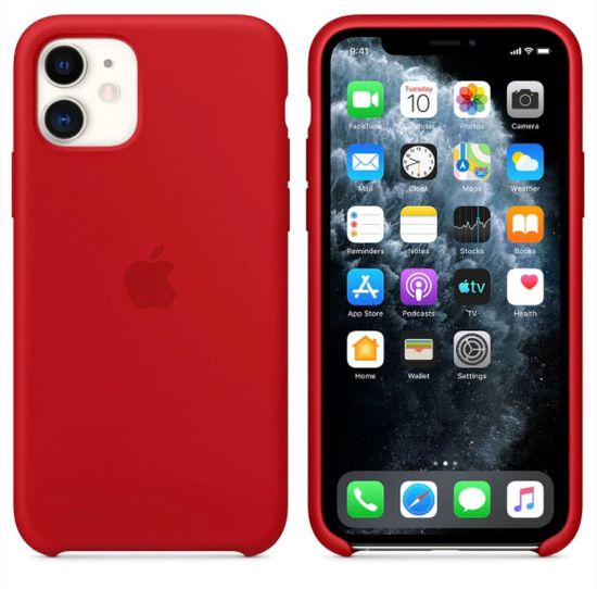 Чехол Silicone Case для Apple iPhone 11 Case Red
