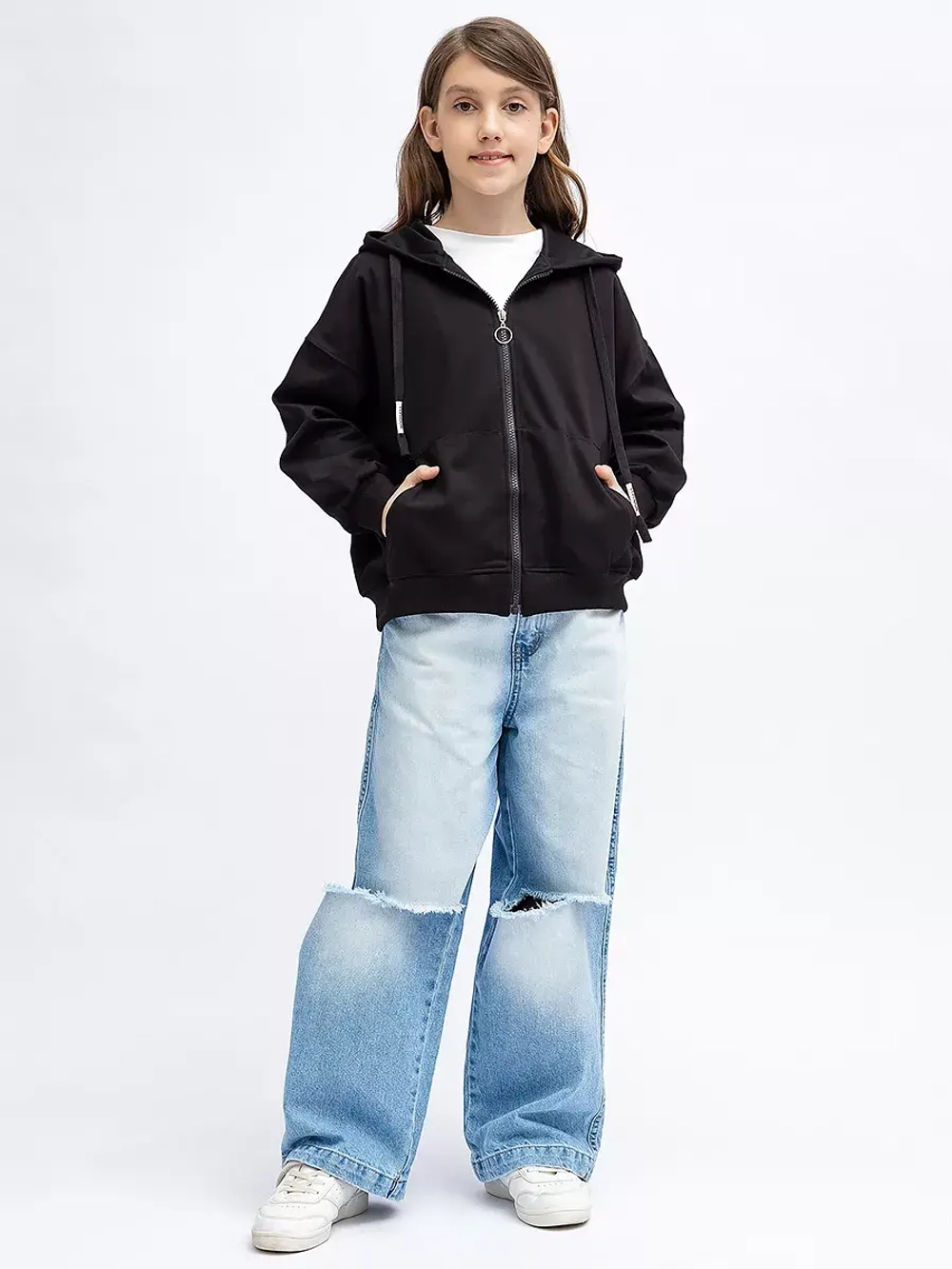 Teen Been Зип худи без начеса y2k