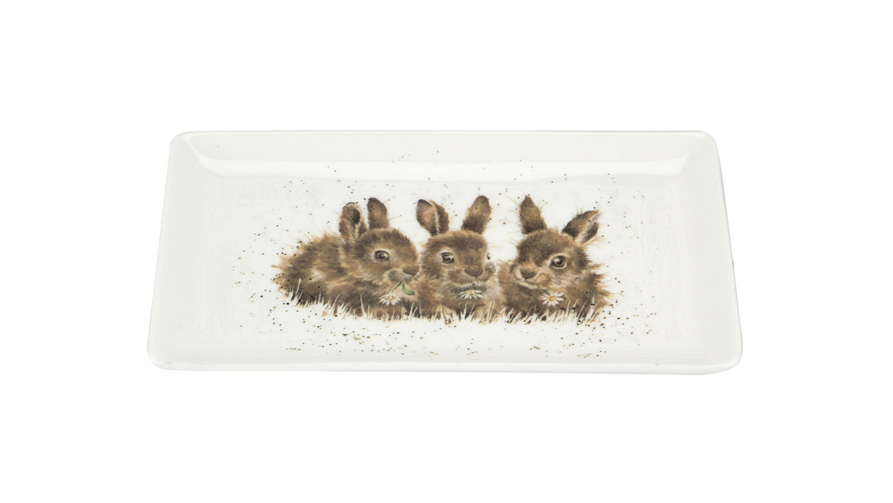 Блюдо сервировочное 20х8см Royal Worcester Забавная фауна Крольчата