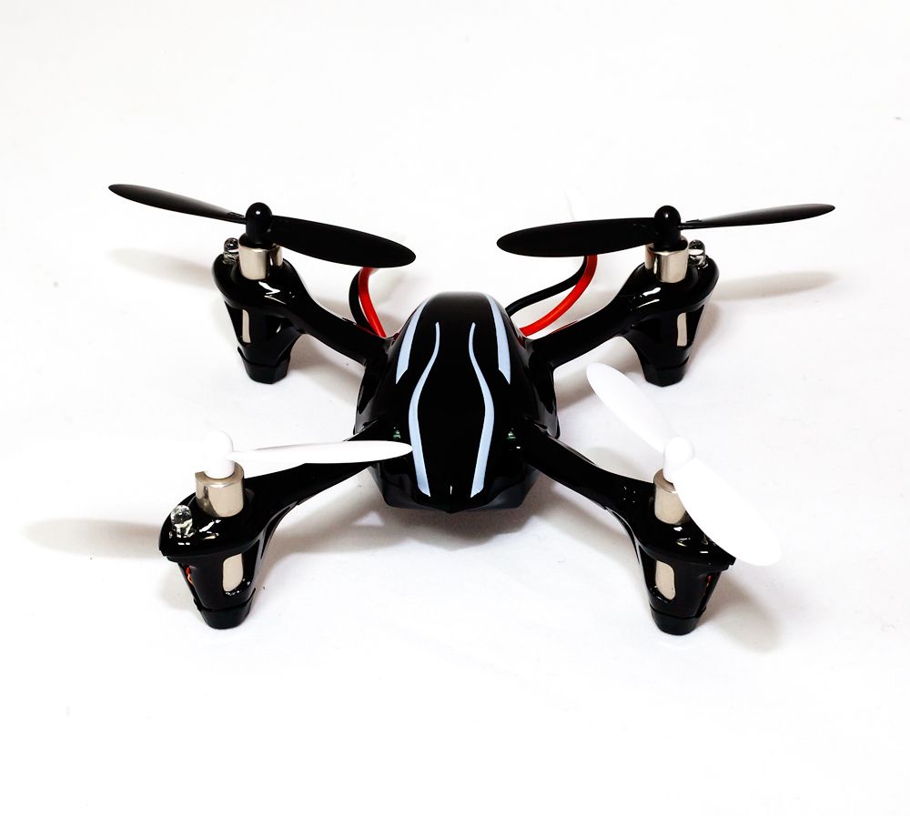 Квадрокоптер Hubsan X 4 Mini Quadcopter (H107+) черный с серебряной полосой Квадрокоптер Hubsan X 4 Mini Quadcopter (H107+) черный с серебряной полосой