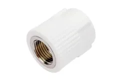 Муфта TEBO сварка ВР 25*1/2" белая 35153
