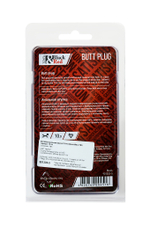 Втулка анальная Black&Red черная 10,5 см