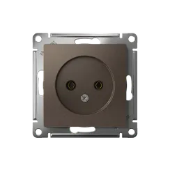 Розетка без заземления без шторок Systeme Electric AtlasDesign Мокко ATN000641