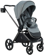 Детская коляска Pituso Teffy 3 в 1 с автокреслом Santiso Pro Black Blue Tea/Graphite