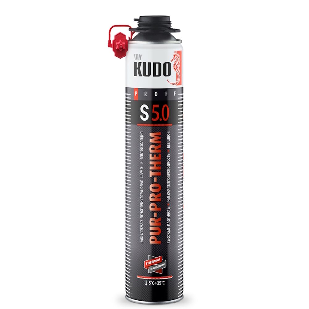 Утеплитель НАПЫЛЯЕМЫЙ KUDO PROFF высокой плотности PUR-O-THERM S 5.0 1000мл / KUPPTER10S5.0 Утеплитель НАПЫЛЯЕМЫЙ KUDO PROFF высокой плотности PUR-O-THERM S 5.0 1000мл / KUPPTER10S5.0