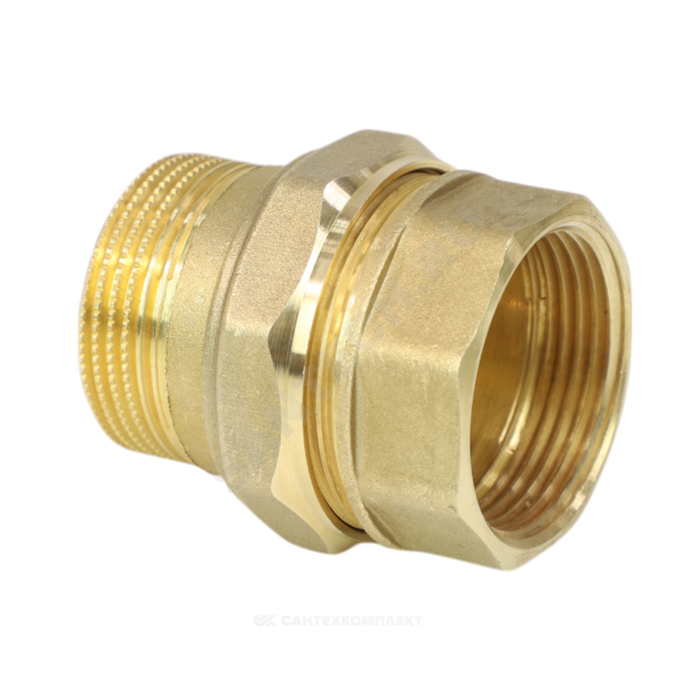 Соединитель латунь американка Ду 20 (3/4") прямой ВР/НР LD LD.65.520.20
