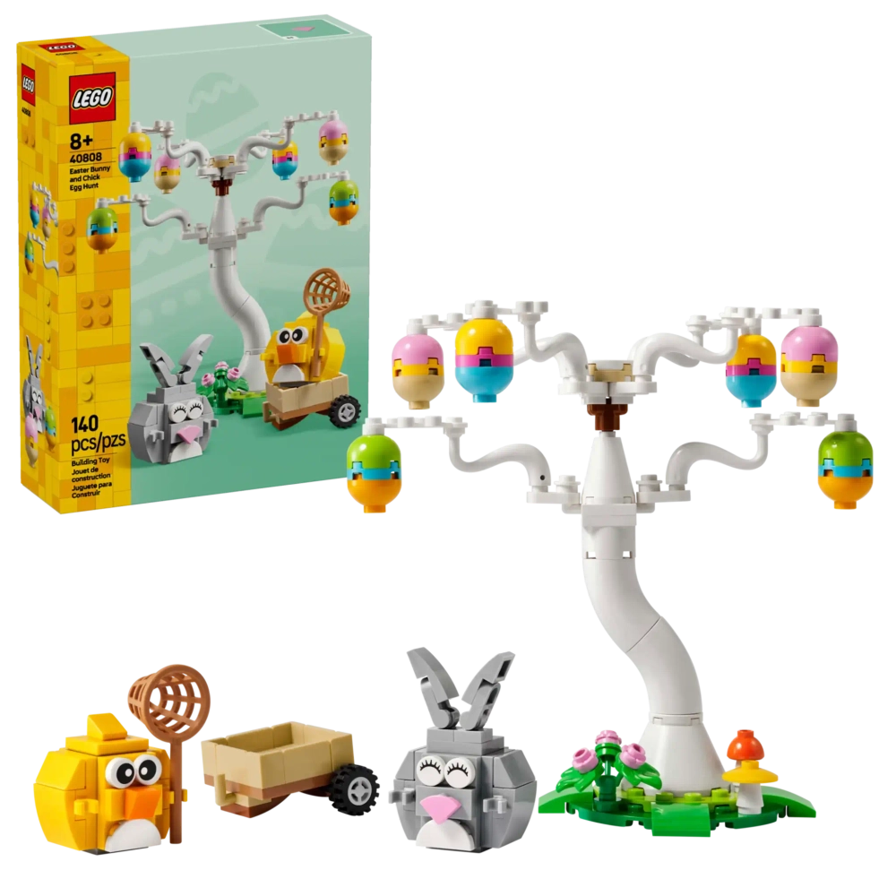 Конструктор LEGO 40808 Пасхальный кролик и охота за куриными яйцами