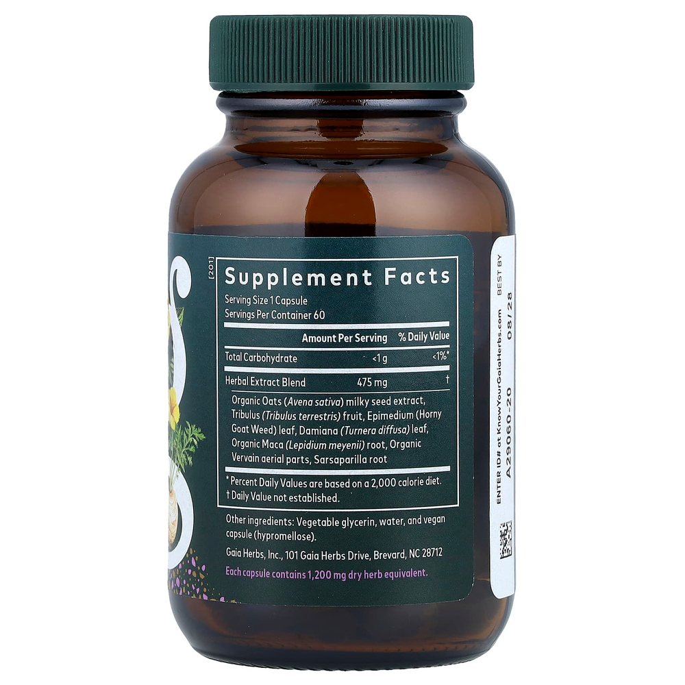 Gaia Herbs, женское либидо, 60 капсул Phyto-Caps®