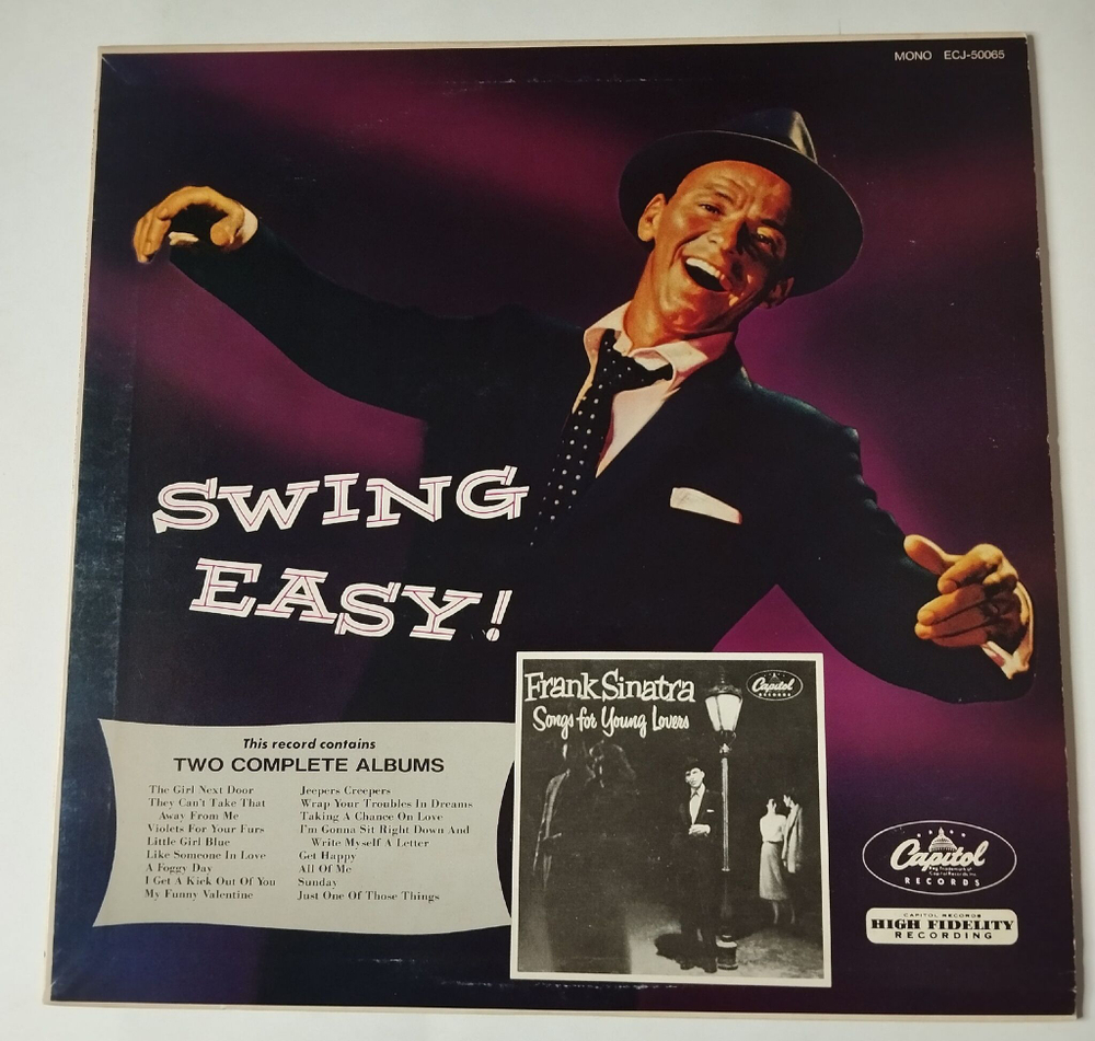 Винтажная виниловая пластинка LP Frank Sinatra Swing Easy And Songs For Young Lovers (Japan 1981) (No Obi) My Funny Valentine