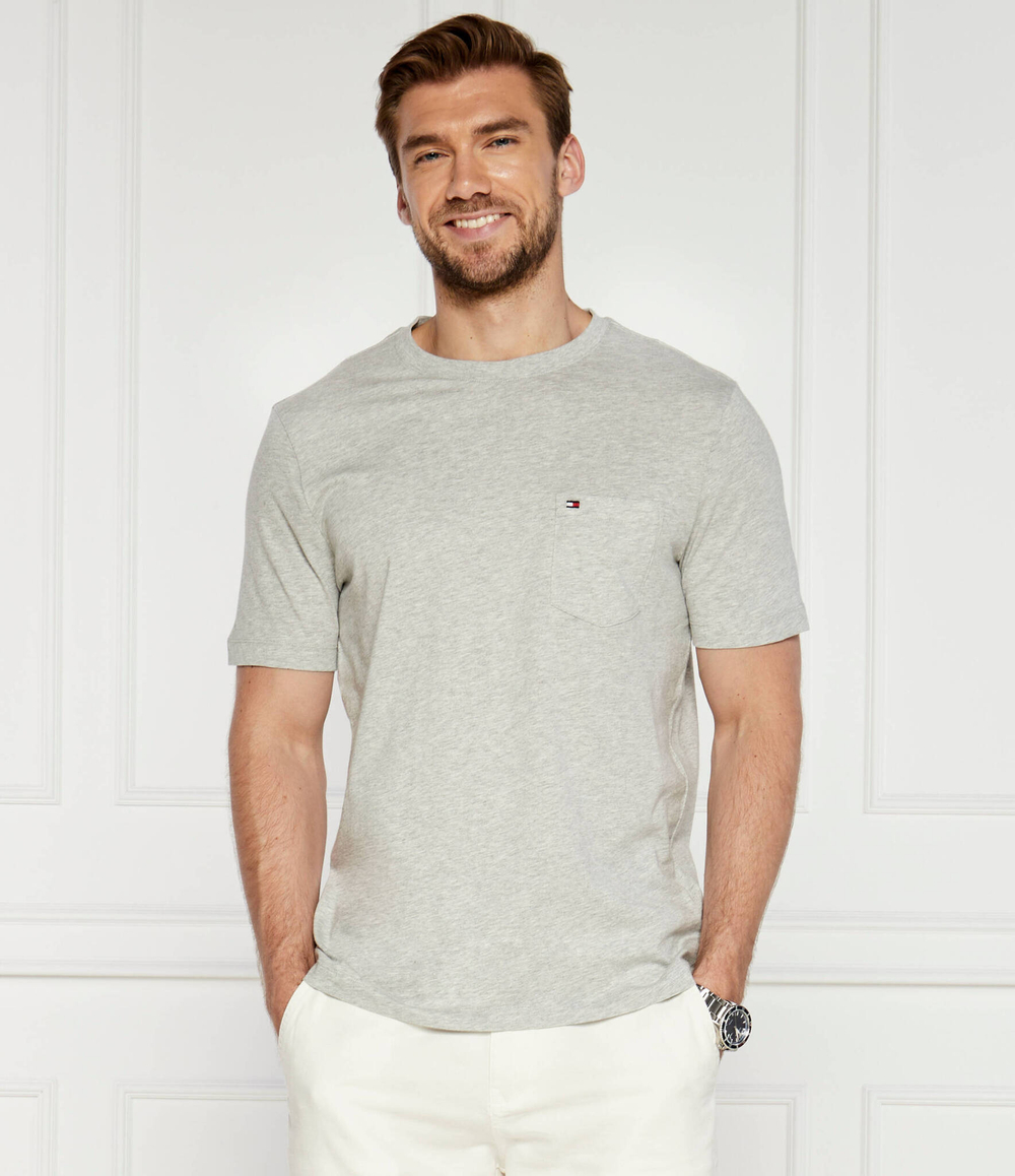 Футболка POCKET TEE Tommy Hilfiger - серый(MW0MW36220)
