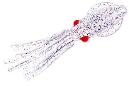 Приманки HIGASHI Squid 11 (set-50pcs) #04 (Transparent UV - Silver flakes)