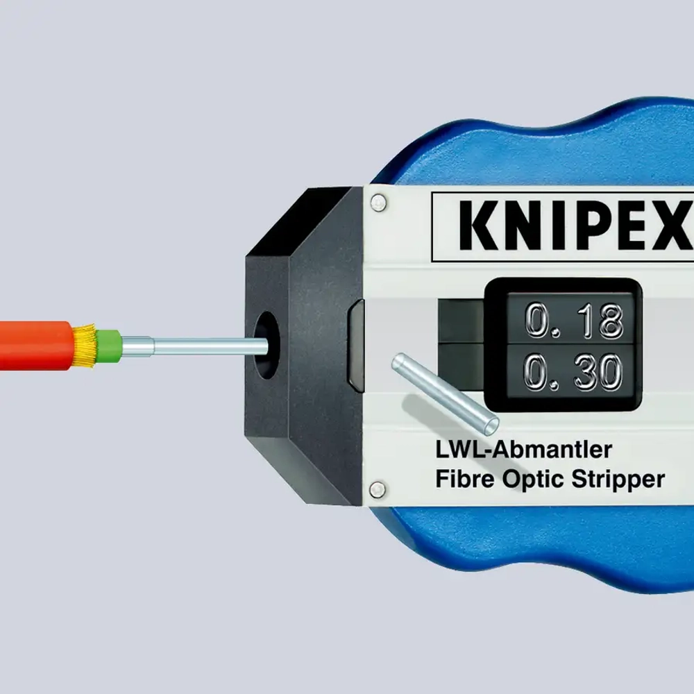 Инструмент для снятия изоляции с оптоволоконного кабеля 100 мм Knipex 12 85 100 SB