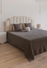 Покрывало BOUCLE 220x240 серо-коричневый