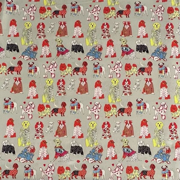 ГЛАМУРНЫЕ СОБАКИ, 100% хлопок Handmade Fabrics 1