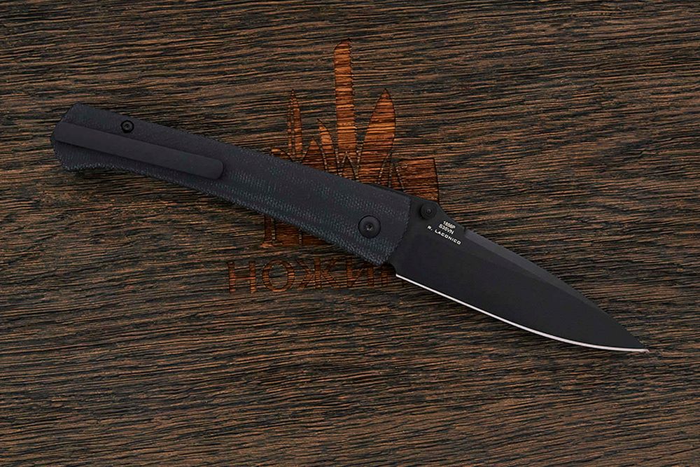 Нож складной Artisan 1856P-MBK Andromeda, клинок 87мм, сталь CPM S35VN, рукоять микарта