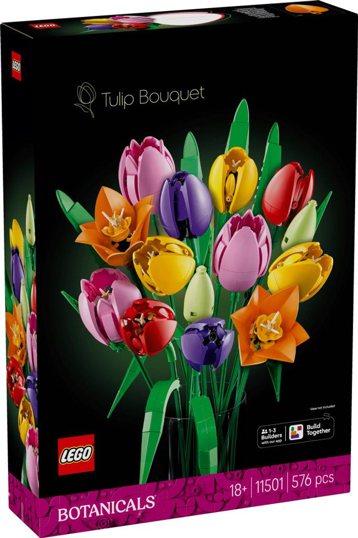Конструктор Лего Ботаникалс Букет тюльпанов | LEGO Botanicals Tulip Bouquet 11501 — 576 деталей (18+)
