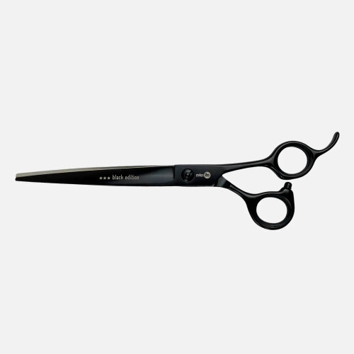 Прямые длинные парикмахерские ножницы black edition BE-07