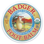 Badger, сертифицированный органический бальзам для ног, перечная мята и чайное дерево, 56 г (2 унции)