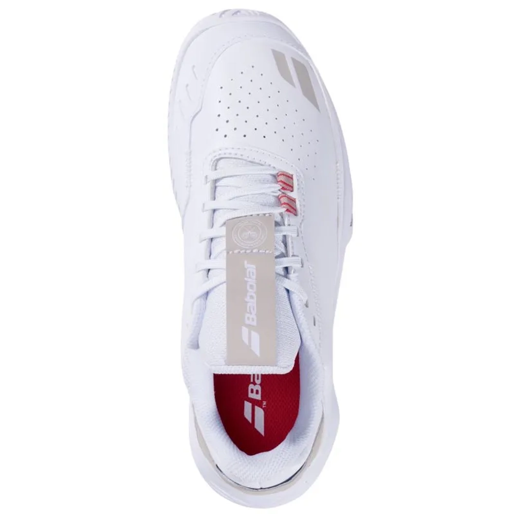Женские теннисные кроссовки Babolat SFX Evo Wimbledon All Court - white/grey