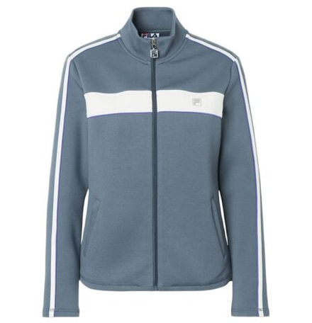 Женская теннисная толстовка Fila Jacket Liella - turbulence/ecru comb