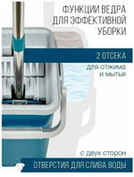 Швабра с отжимом / Ведро со шваброй 8 литров