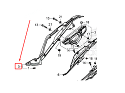 83600-MKS-EC0ZA COWLING REAR RH