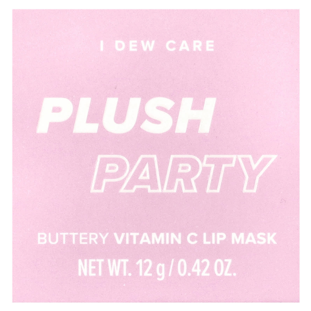 I Dew Care, масляная маска для губ с витамином С, Plush Party, 12 г (0,42 унции)