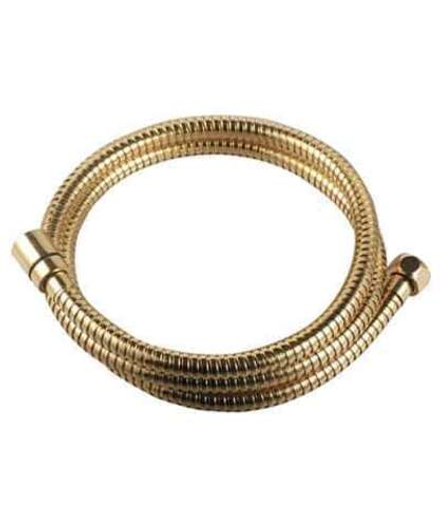 LE8037B-Gold  Аксессуары Шланг душ.двухзаг.1,5м  TURN FREE латунь, золото блистер (к/к 50)