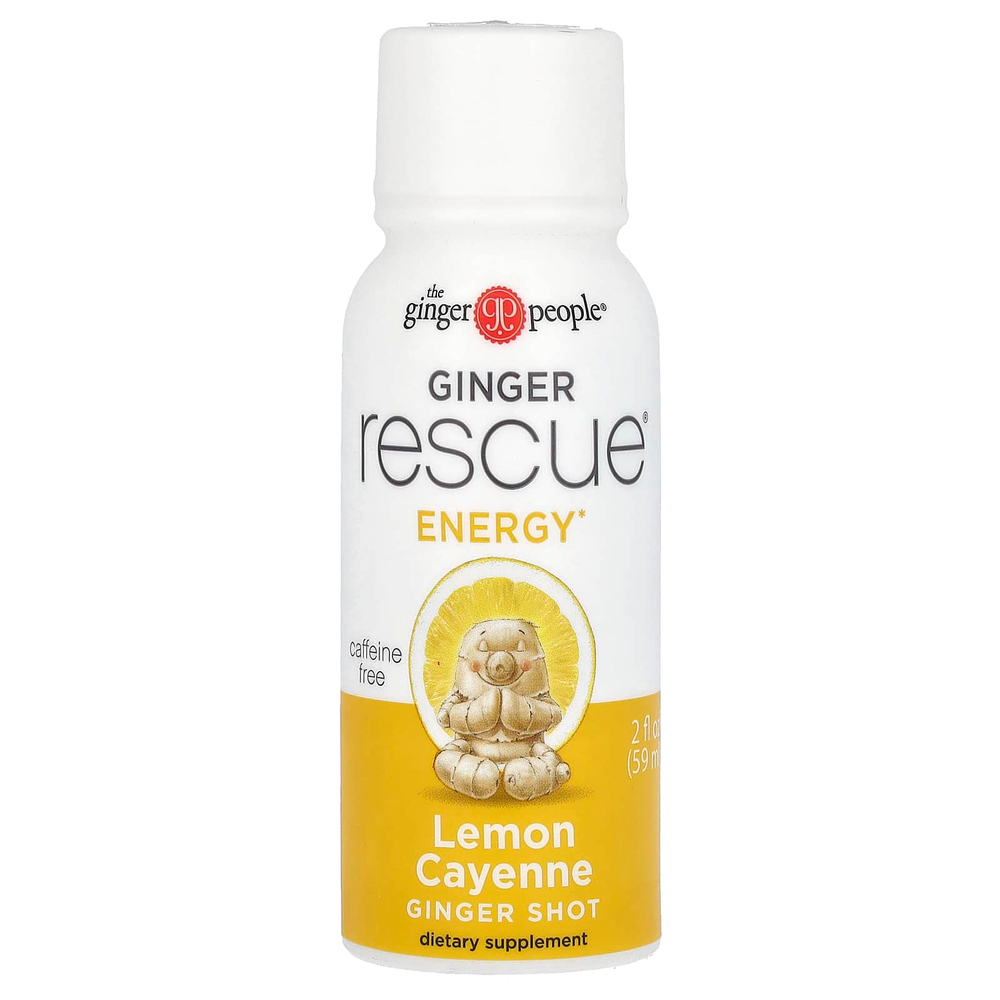 The Ginger People, Ginger Rescue Shot, кайенский лимон, 59 мл (2 жидк. унц.)