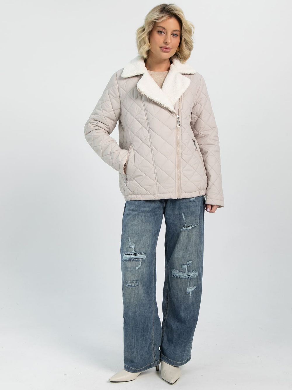 Куртка Маша (бежевая) Б16490-4М LT Collection