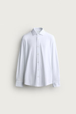 РУБАШКА REGULAR FIT ИЗ РЕЛЬЕФНОЙ ТКАНИ — ZARA · 7545/500