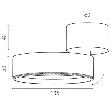 Светильник встраиваемый LED с накладной чашей 35W 4000K A5747SO черный Alta Pro Lightstar