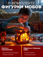 Конструктор Minecraft Подземная крепость с LED-подсветкой