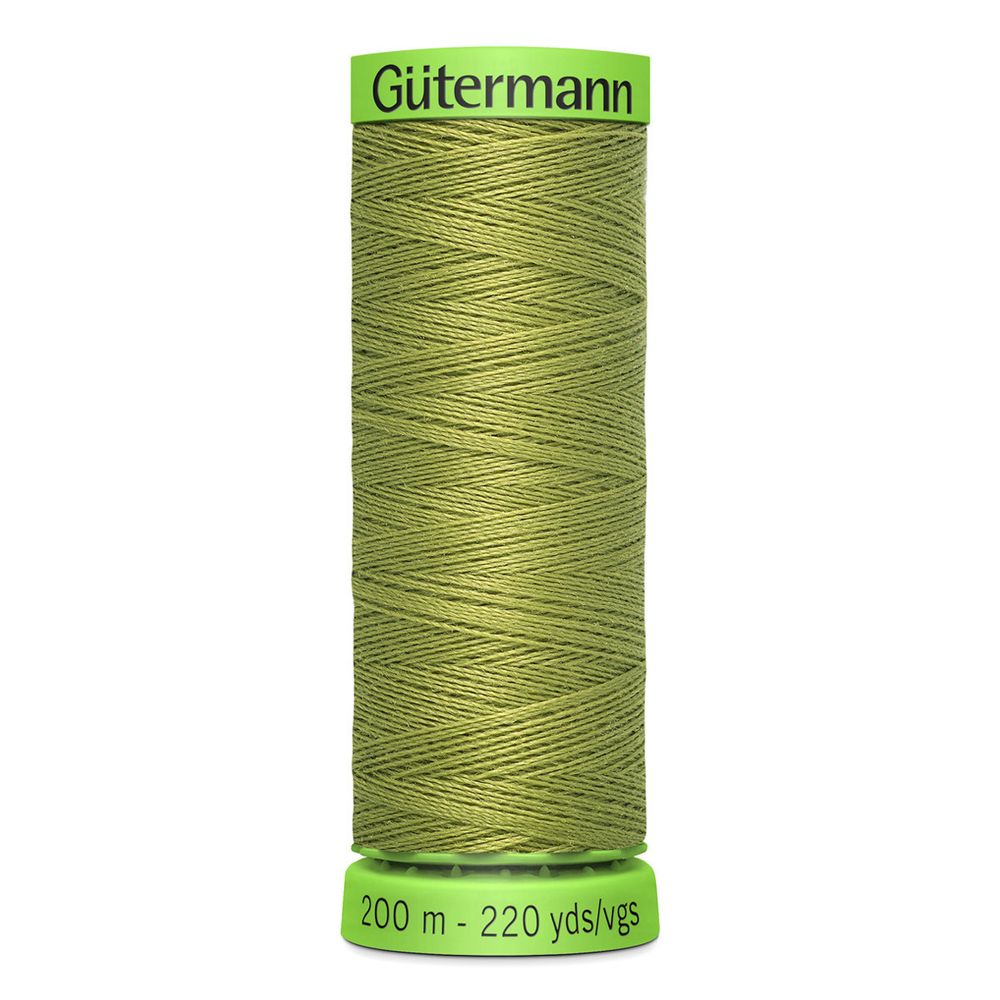 Нитки для тонких тканей Gutermann Extra Fine 150 (200 метров), 5 кат. | 582 зеленая горчица