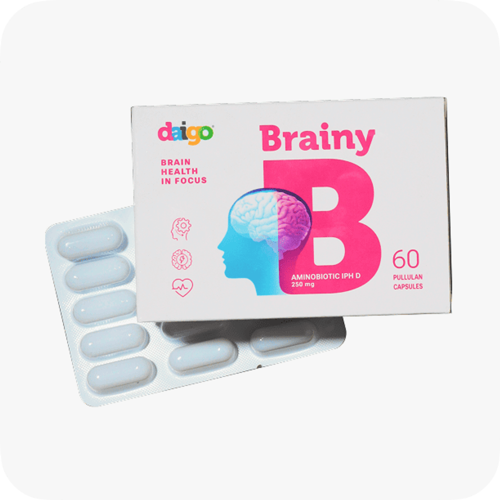 Daigo Brainy | Комплекс с пептидом хлореллы для нервной системы, 60 капсул