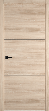 Дверь межкомнатная URBAN 2 | SAND VELLUM | BLACK MOULD BE