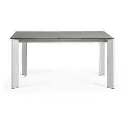 Стол Atta160 (220) x90 серый керамика