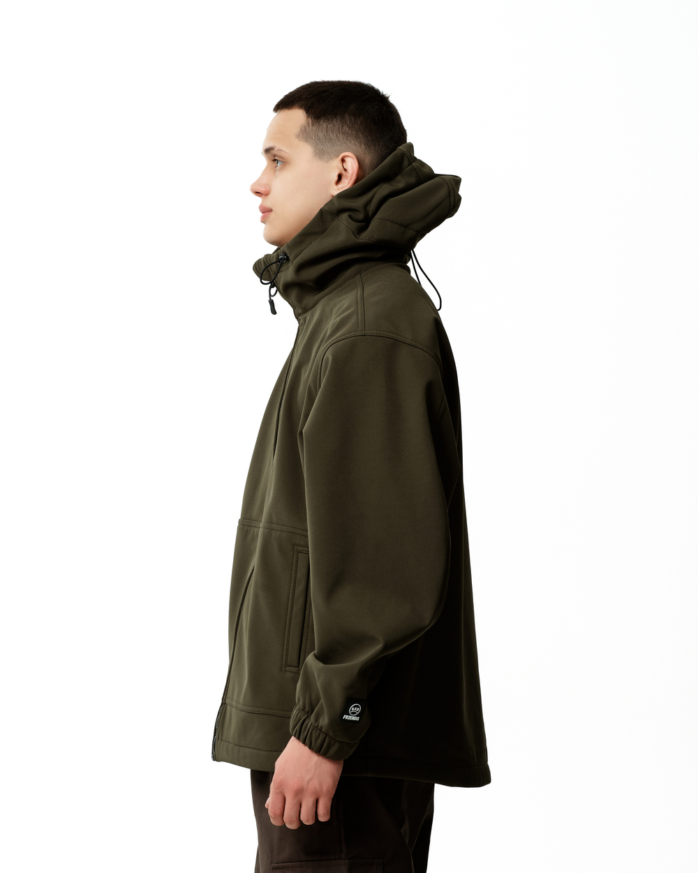 Куртка THE BAD FRIENDS Softshell удлиненная хаки