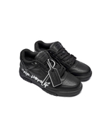 Кожаные кроссовки out of office OFF-WHITE - черный(OMIA189C 99LEA012)