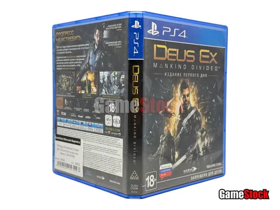 PS4 Deus EX: Mankind Divided (Б/У, Полностью на русском языке, CUSA-01836/CUSA-01799)