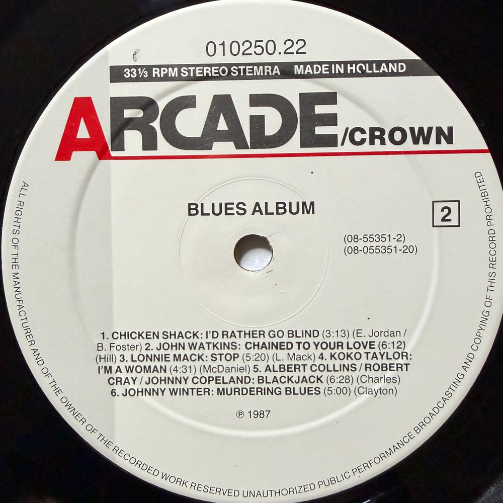 Сборник Blues Album 2LP (Голландия 1987г.)