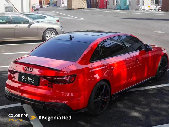 Carbins Color PPF Begonia Red CR 05 красная цветная полиуретановая защитная антигравийная пленка